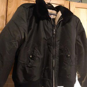 Men's Dickies Sherpa Lined Bomber Jacket - Size XXL